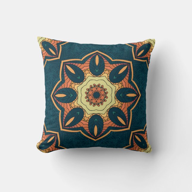 Coussin Un motif sans couture ethnique avec mandala. illus (Recto)