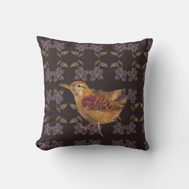 Coussin Un oiseau mignon (Recto)