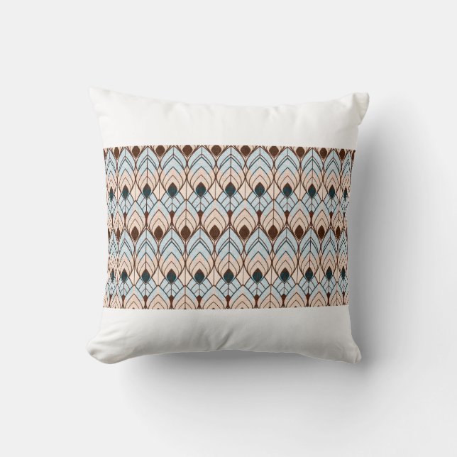 Coussin Un ornement texturé sans couture dans le style art (Recto)