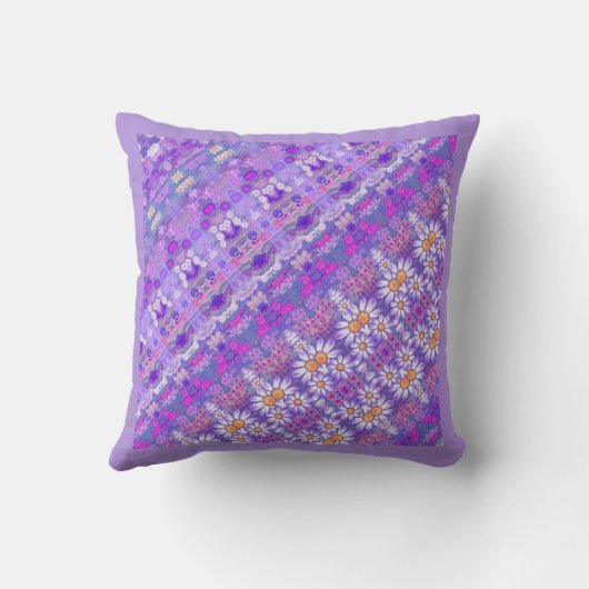 Coussin Un paradis mauve (Verso)