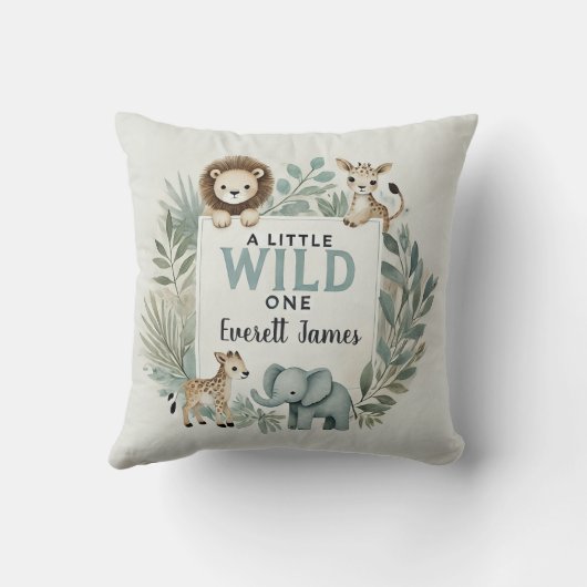 Coussin Un petit sauvageon (Verso)