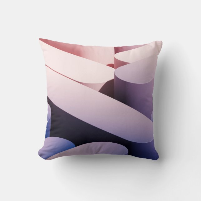 Coussin Un peu d'abstract mockup background. Bleu et rose  (Recto)