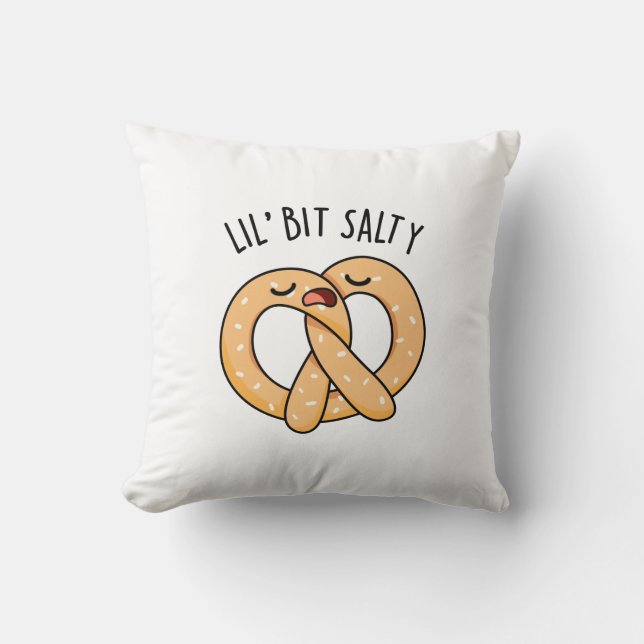 Coussin Un peu de Cool salé Pretzel Pun (Recto)