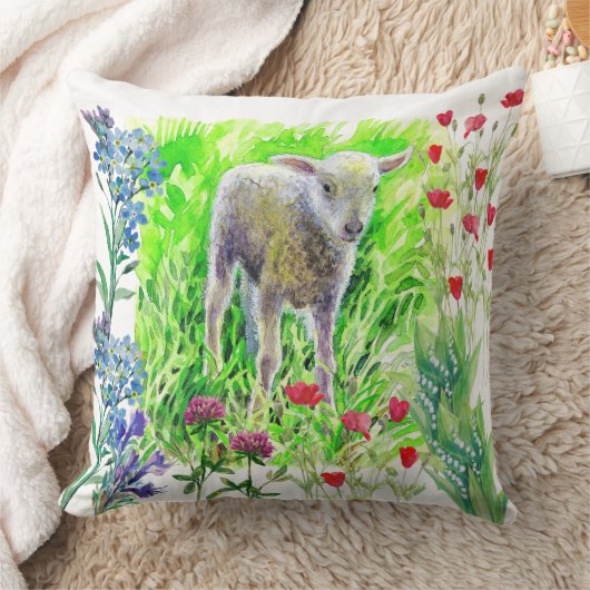 Coussin Un peu de lamme et de fleur sauvage (Couverture)