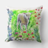 Coussin Un peu de lamme et de fleur sauvage (Recto)