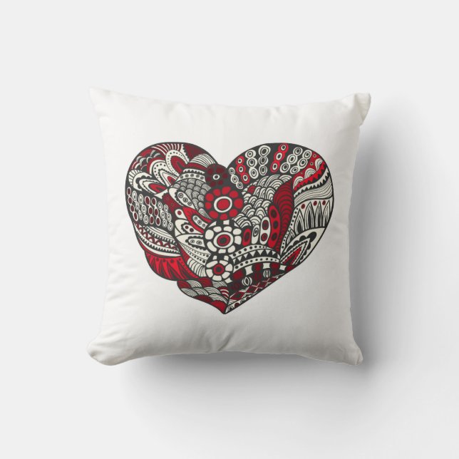 Coussin Un peu de rouge (Recto)