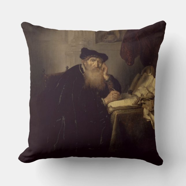 Coussin Un philosophe, 1635 (huile sur le panneau) (Recto)