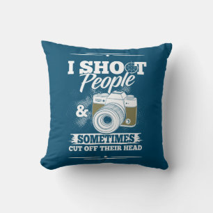 Coussin Un photographe prend des gens tous les jours