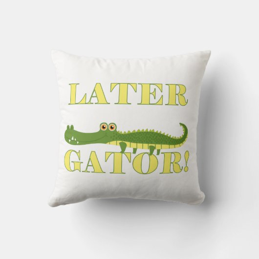 Coussin Un plus défunt alligator (Verso)