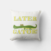 Coussin Un plus défunt alligator (Recto)