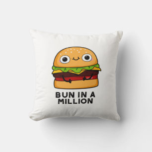 Coussin Un Pun Dans Un Million Drôle De Burger Pun