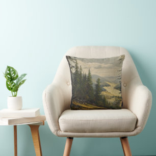 Coussin Un regard sur la Forêt-Noire - Karl Julius Wilhelm