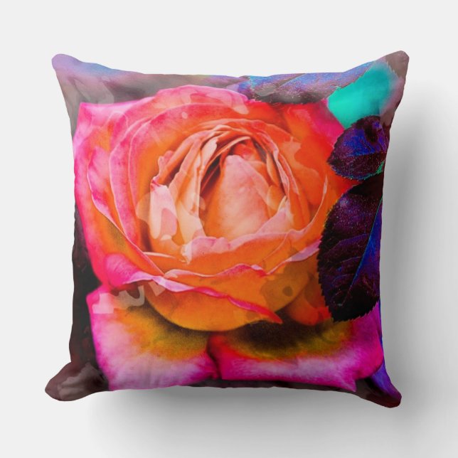 Coussin Un rose (Recto)