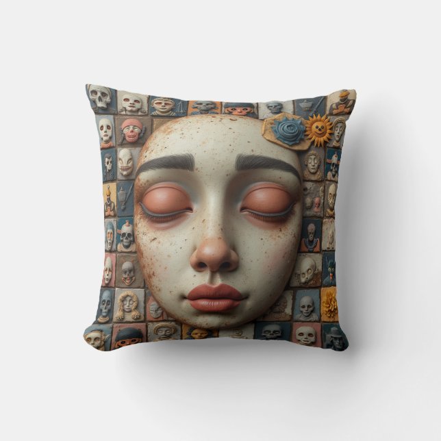 Coussin Un sentiment de changement et de défi (Recto)