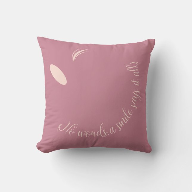 Coussin Un sourire dit que tout (Recto)
