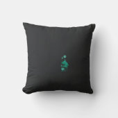 Coussin un tableau d'une fleur et d'un poisson sur un doss (Recto)