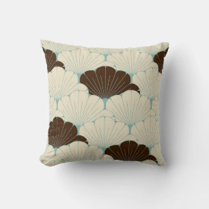 Coussin un tuile sans couture de style japonais avec feuil