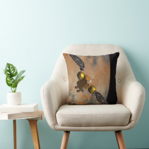 Coussin Un vaisseau Spacecraft Orbitant Mars.