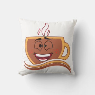 Coussin Un vrai caféinomane