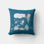 Coussin Under the Sea Sweet Mermaid Personalized (Recto)
