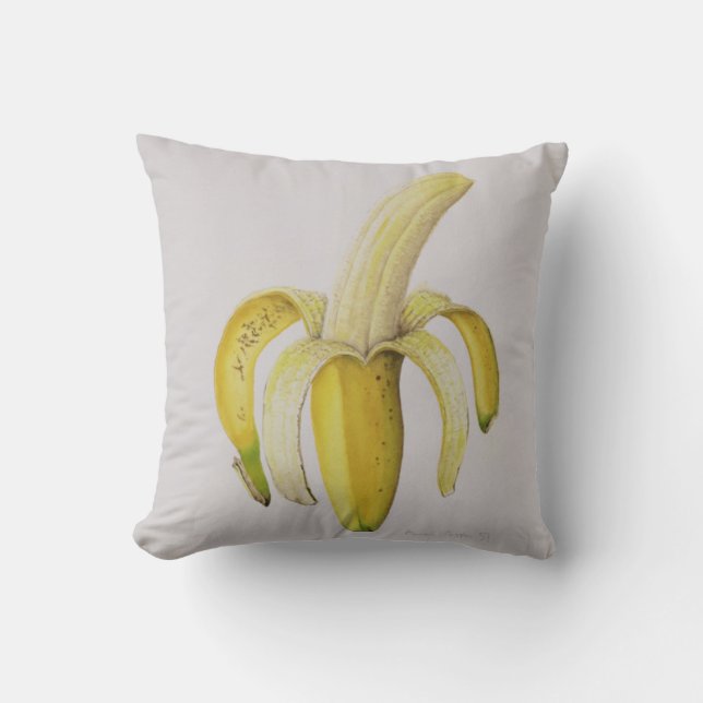 Coussin Une banane Moitié-épluchée 1997 (Recto)