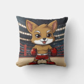 Coussin Une boîte Cayote Kawaii Cute (Recto)