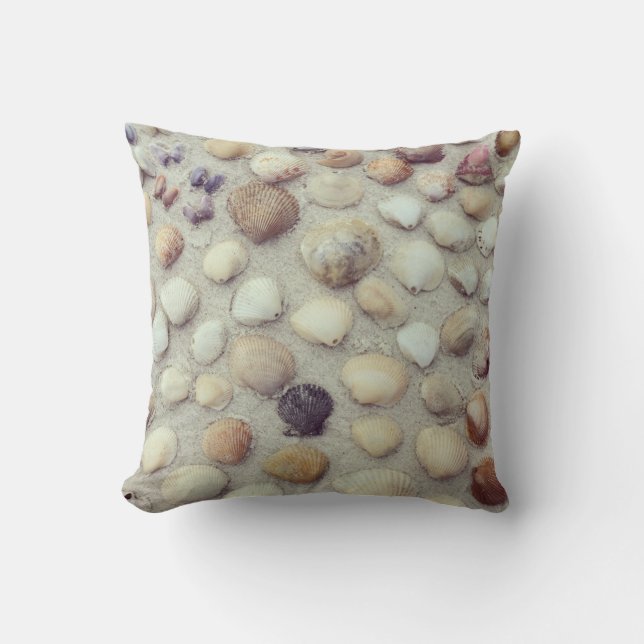 Coussin Une collection de coquillages (Recto)