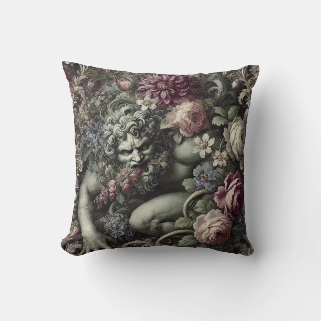 Coussin 🎭 une comédie colossale - gothique victorien (Recto)