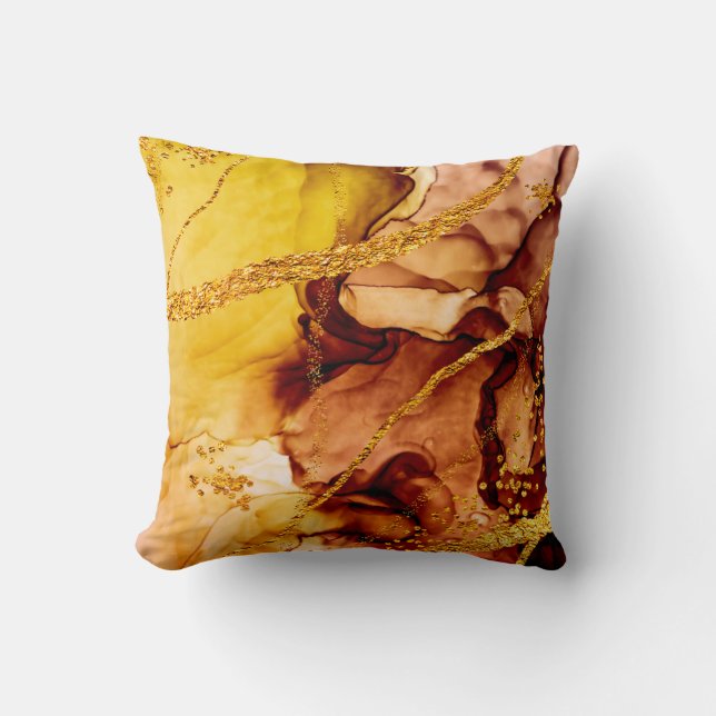 Coussin Une créativité unique. Art&Or. Inspiré par le ciel (Recto)