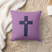 Coussin Une croix avec un cœur (Couverture)