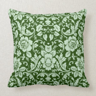 Coussin Une damassé florale antique