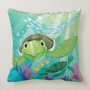 Coussin Une délivrance de tortue de mer