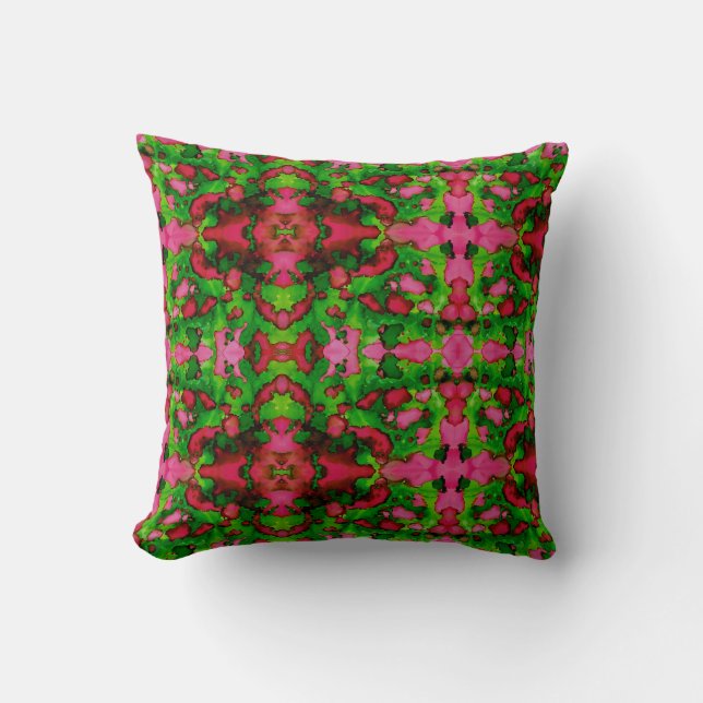 Coussin Une étude en rose et vert (Recto)
