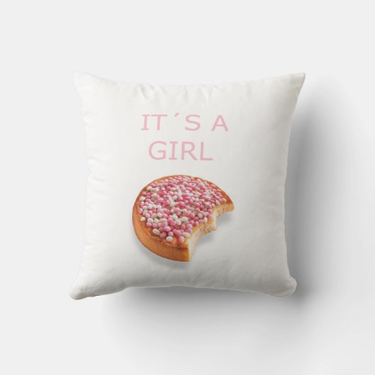 Coussin une fille est née (Verso)