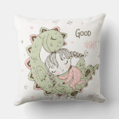 Coussin Une fille et son dragon (Verso)