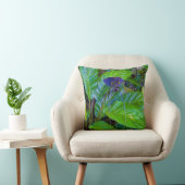 Coussin Une fleur violette foncée frappante (Chaise)