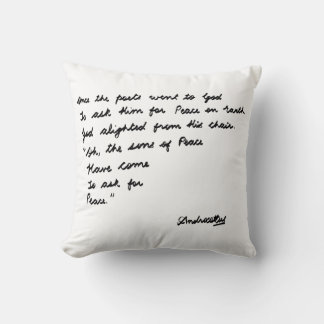 Coussin Une fois que les poètes allèrent à Dieu