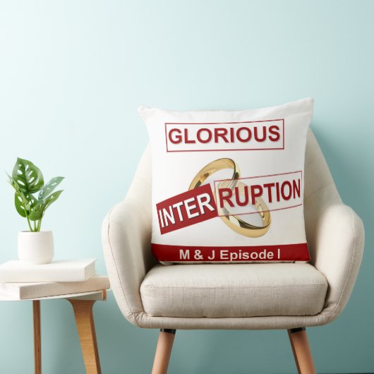 Coussin Une interruption glorieuse : un début doré (Chaise)