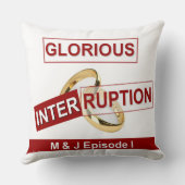Coussin Une interruption glorieuse : un début doré (Verso)