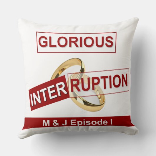 Coussin Une interruption glorieuse : un début doré (Verso)