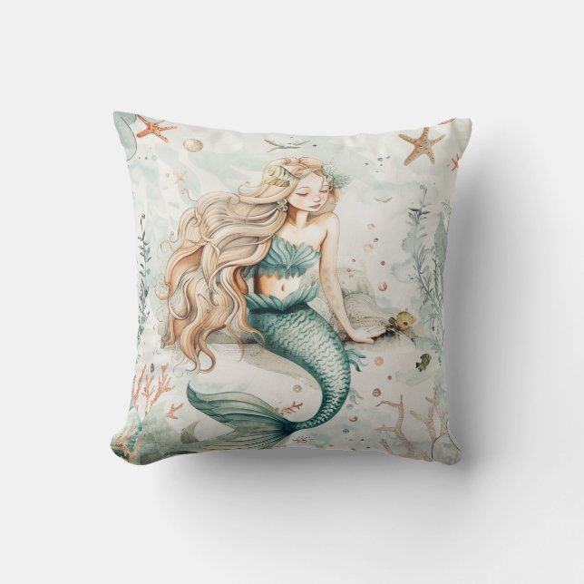 Coussin Une jolie sirène (Recto)