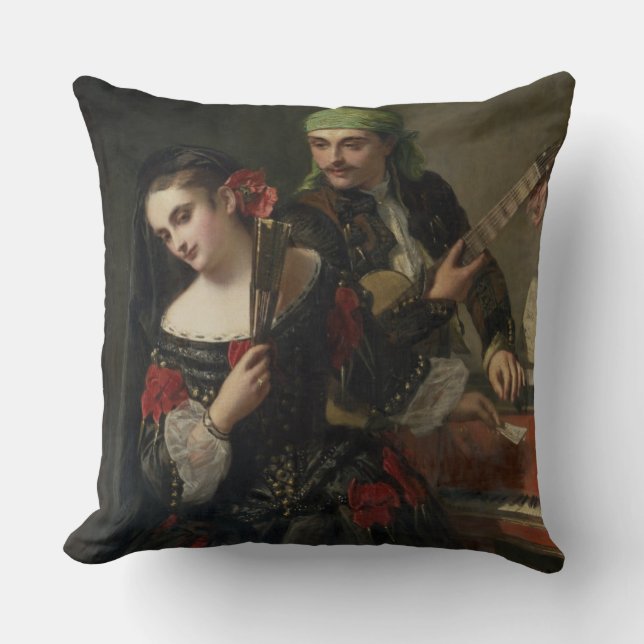 Coussin Une leçon de musique, Séville (Recto)