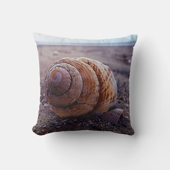 Coussin Une macro vue de Shell en spirale (Recto)