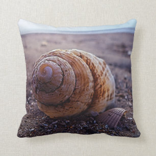 Coussin Une macro vue de Shell en spirale