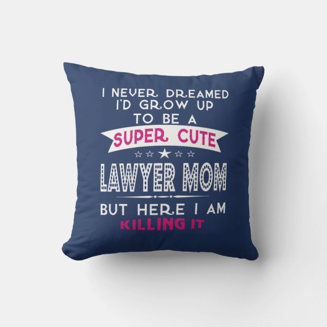 Coussin Une maman mignonne superbe d'avocat (Recto)