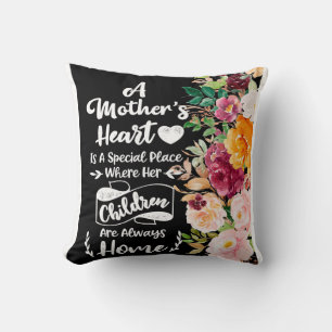Coussin Une mère est comme un cadeau de fleurs, cadeau de