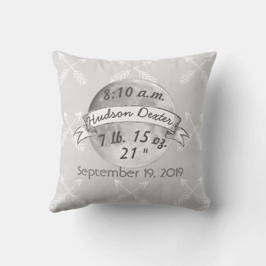 Coussin Une mère travaille du fils au fils de Moon (Verso)