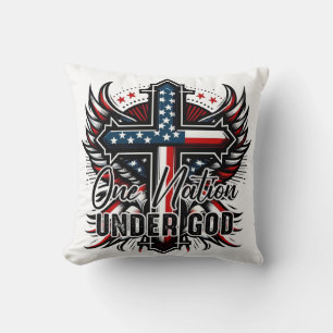 Coussin Une nation sous Dieu