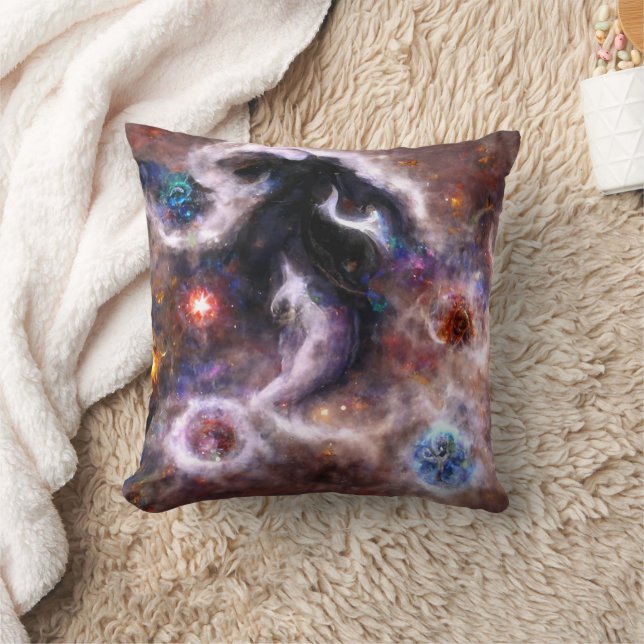 Coussin Une Nebula galactique Abstraite captivante (Couverture)