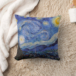 Coussin Une nuit étoilée : Saint Remy par Vincent Van Gogh